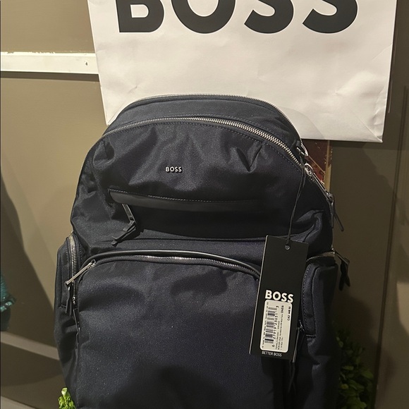 BOSS Men's Navy Backpack - Picture 2 of 5